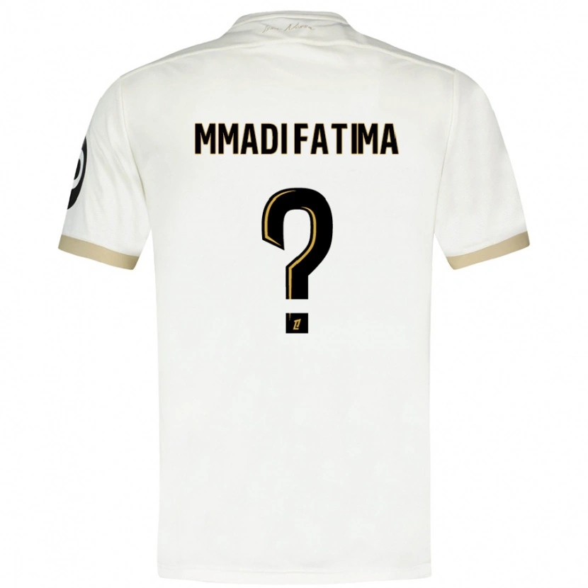 Danxen Women Ismael Mmadi Fatima #0 White Gold Away Jersey 2024/25 T-Shirt