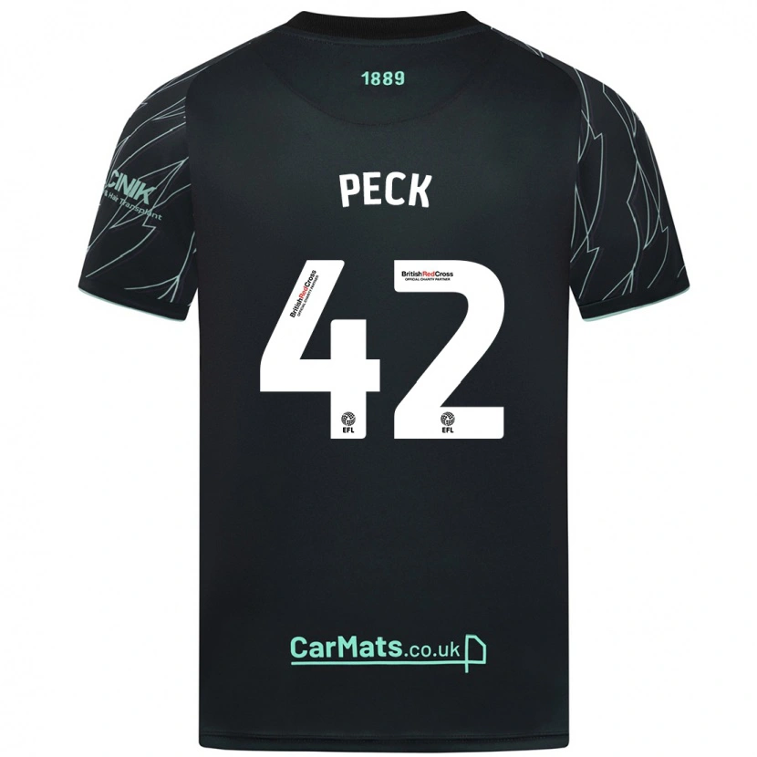Danxen Women Sydie Peck #42 Black Green Away Jersey 2024/25 T-Shirt