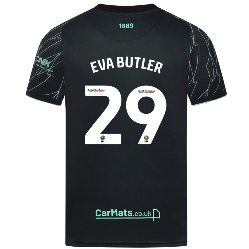 Danxen Women Eva Butler #29 Black Green Away Jersey 2024/25 T-Shirt