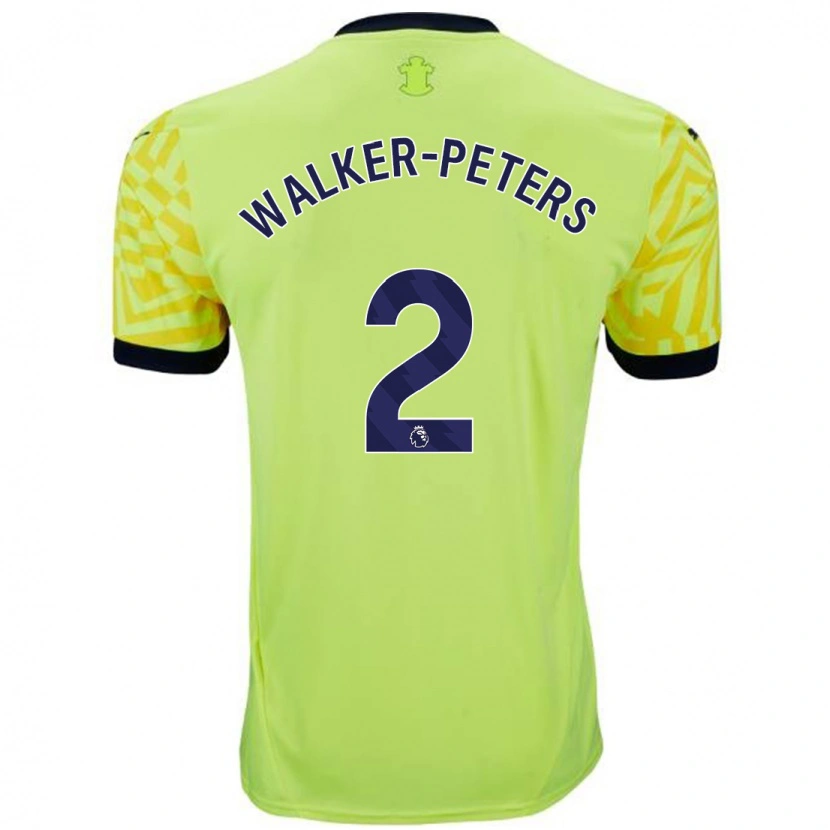 Danxen Women Kyle Walker-Peters #2 Yellow Away Jersey 2024/25 T-Shirt