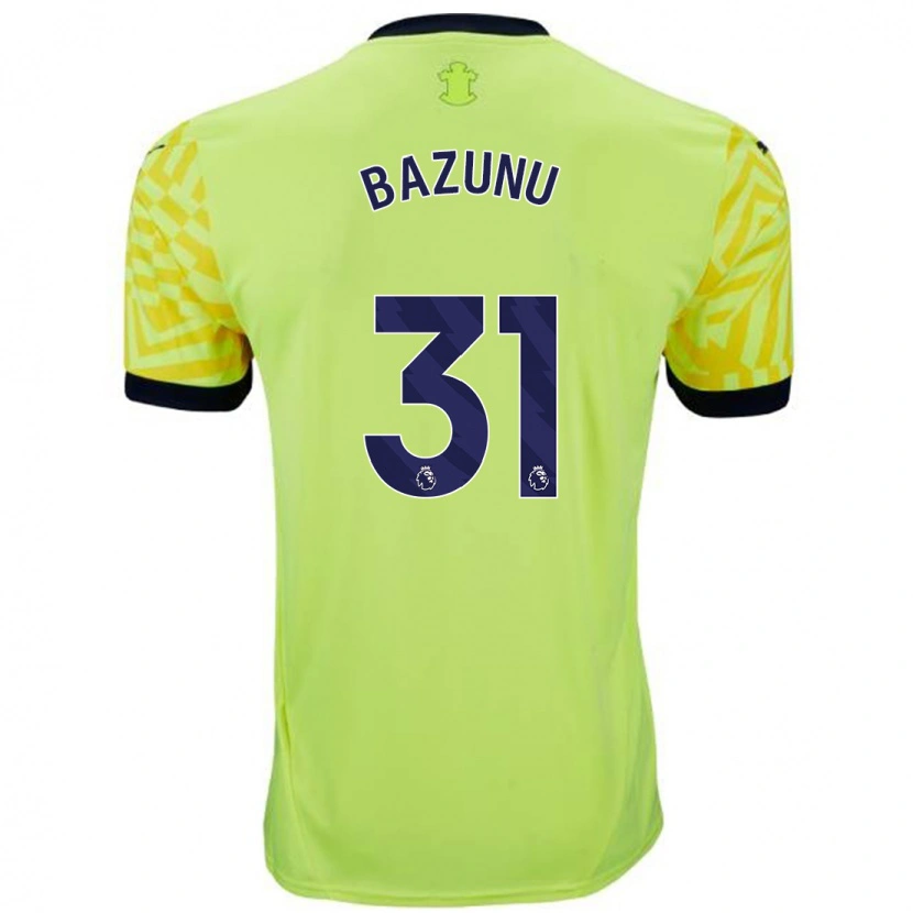 Danxen Women Gavin Bazunu #31 Yellow Away Jersey 2024/25 T-Shirt