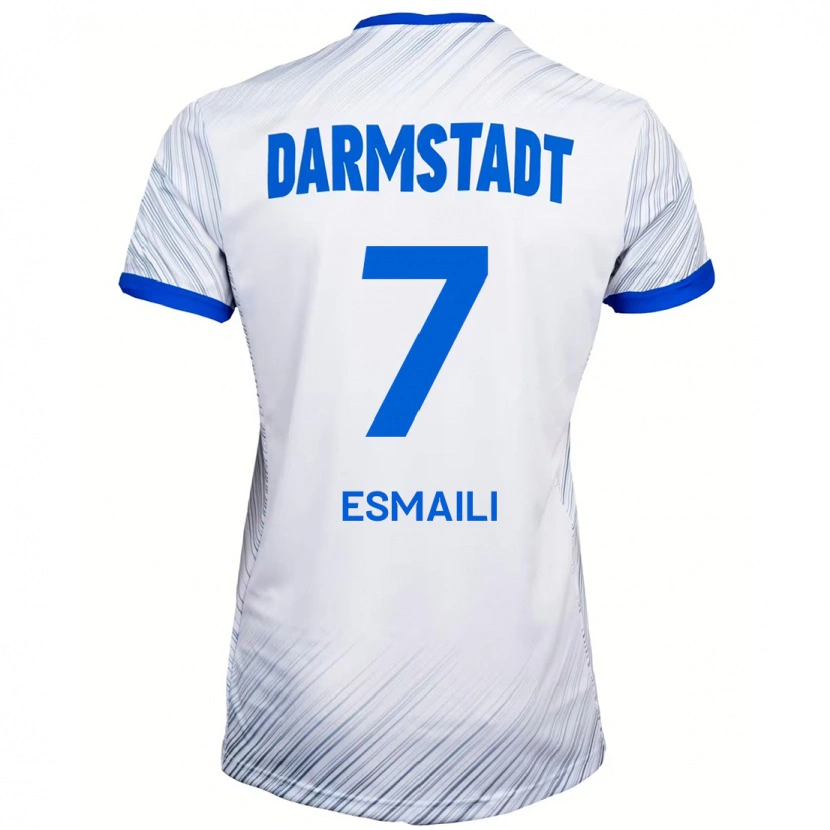 Danxen Women Ali Esmaili #7 White Blue Away Jersey 2024/25 T-Shirt