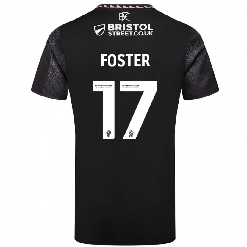 Danxen Women Lyle Foster #17 Black Away Jersey 2024/25 T-Shirt