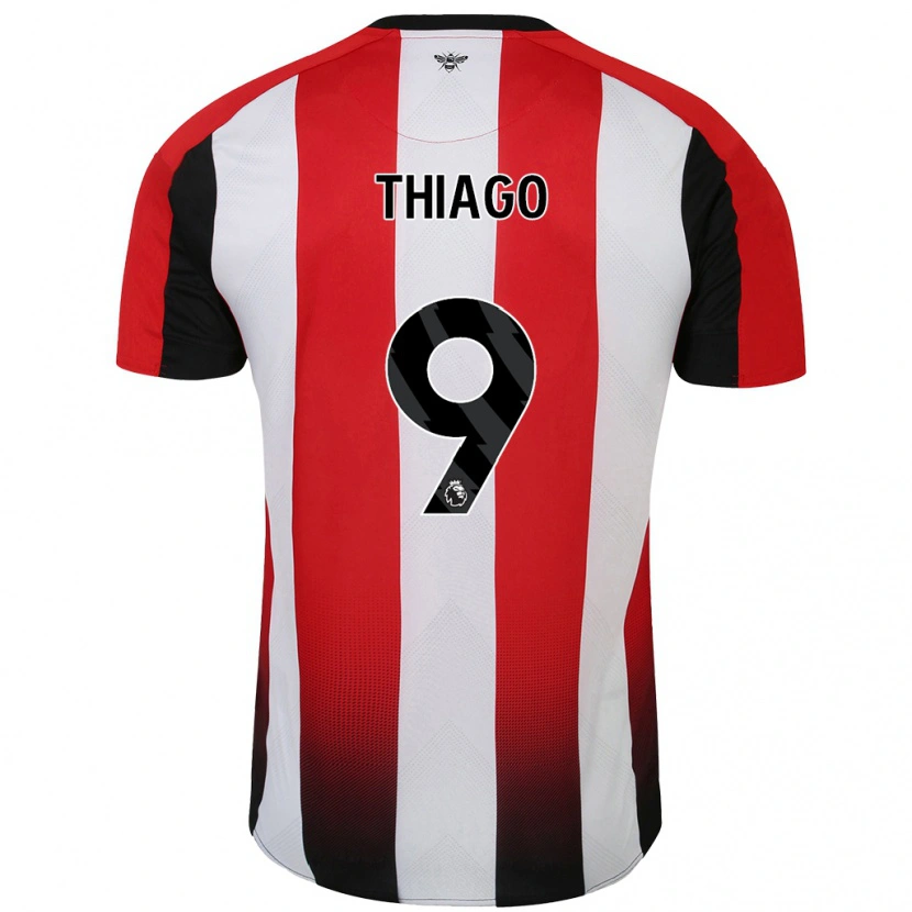 Danxen Kid Igor Thiago #9 Red White Home Jersey 2024/25 T-Shirt
