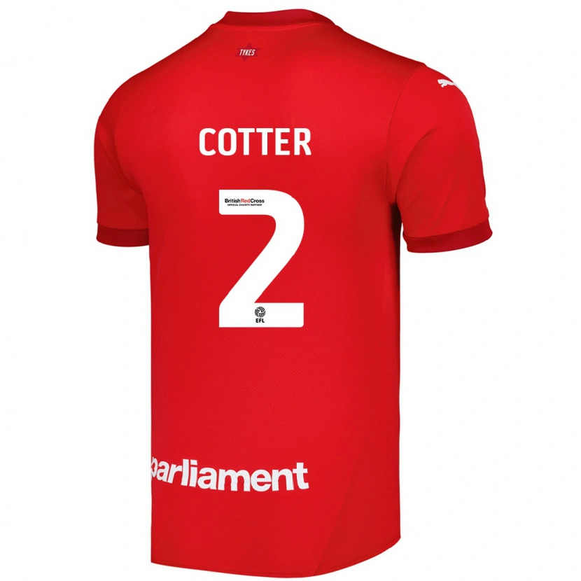 Danxen Kid Barry Cotter #2 Red Home Jersey 2024/25 T-Shirt