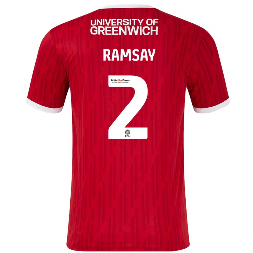 Danxen Kid Kayne Ramsay #2 Red White Home Jersey 2024/25 T-Shirt