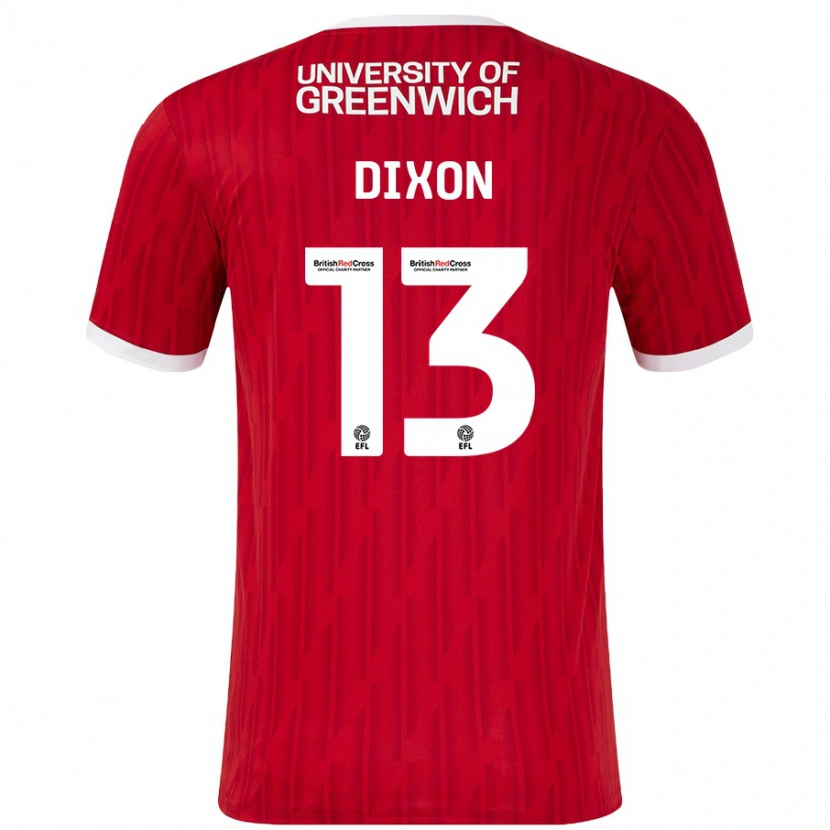 Danxen Kid Kaheim Dixon #13 Red White Home Jersey 2024/25 T-Shirt