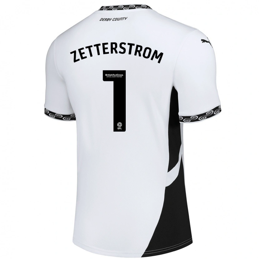 Danxen Kid Jacob Widell Zetterström #1 White Black Home Jersey 2024/25 T-Shirt