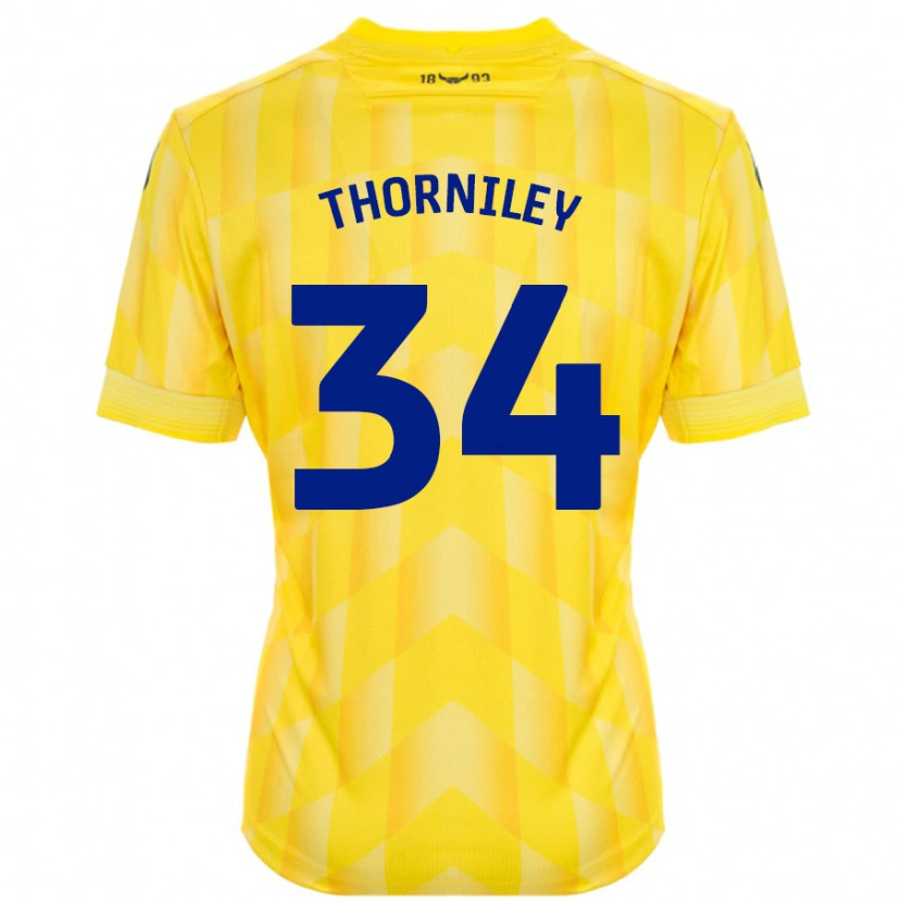 Danxen Kid Jordan Thorniley #34 Yellow Home Jersey 2024/25 T-Shirt