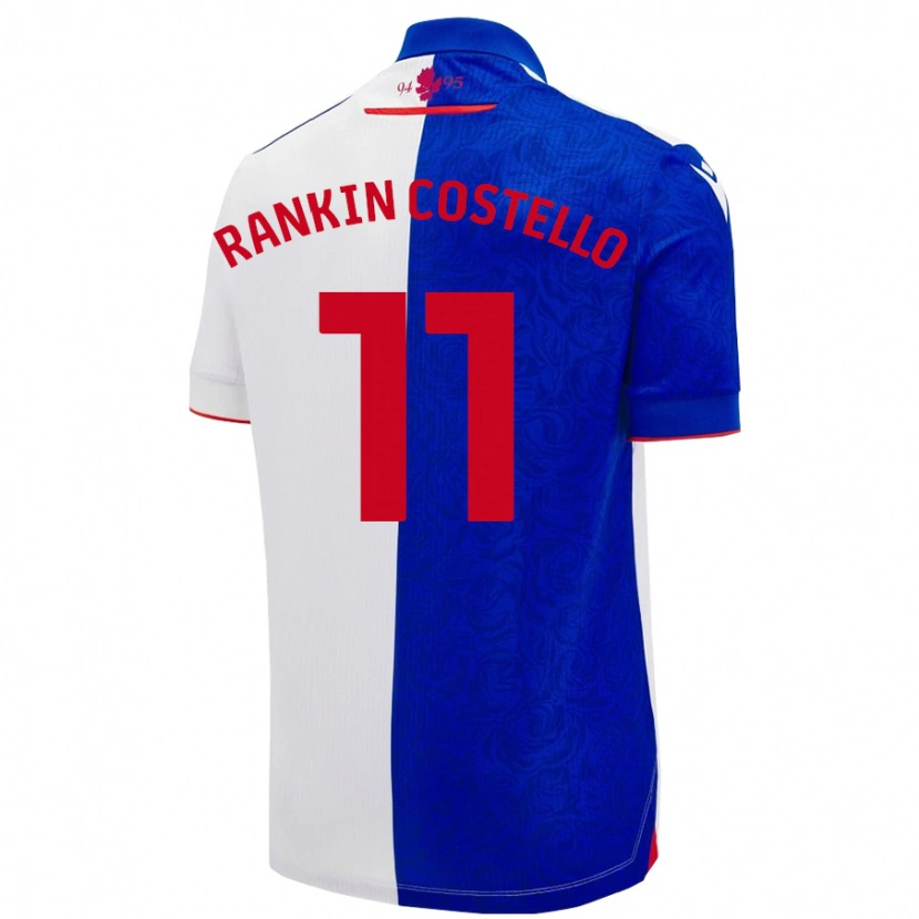 Danxen Kid Joe Rankin-Costello #11 Sky Blue White Home Jersey 2024/25 T-Shirt