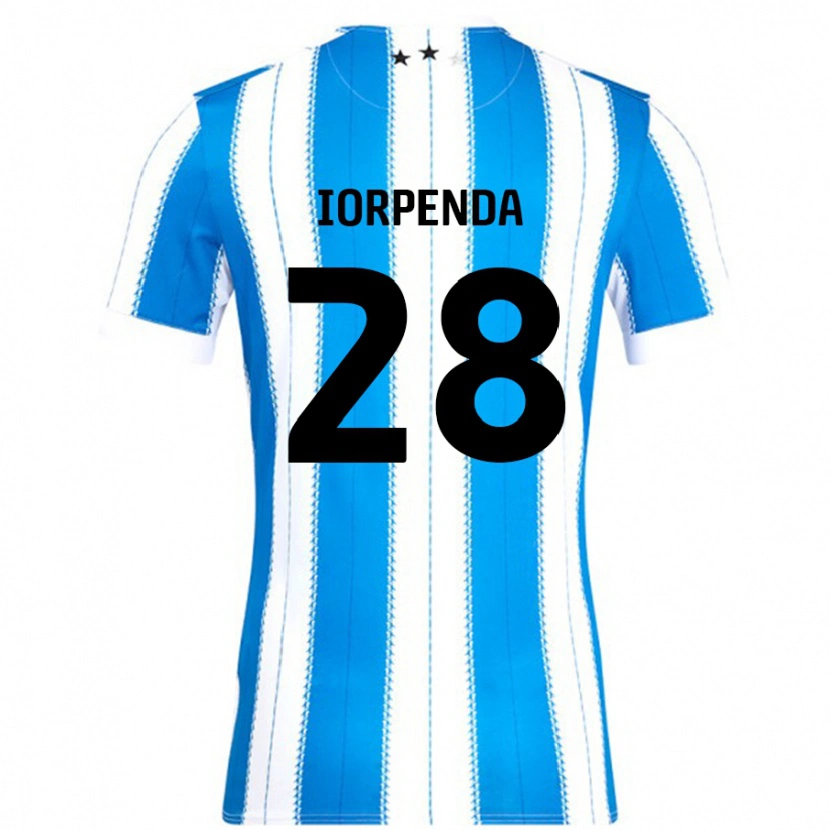 Danxen Kid Tom Iorpenda #28 Blue White Home Jersey 2024/25 T-Shirt