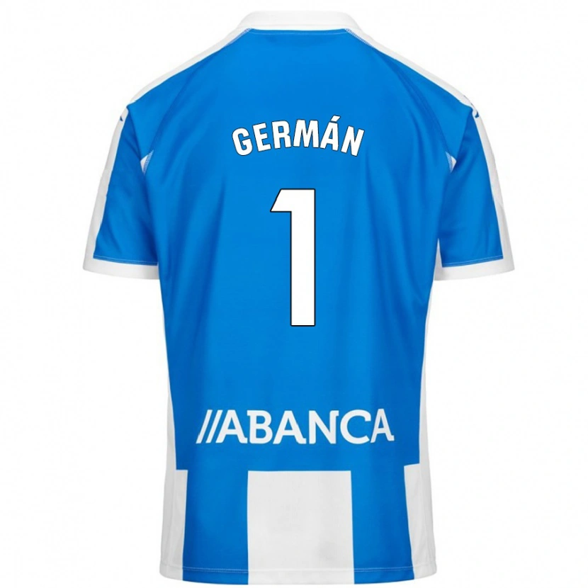Danxen Kid Germán Parreño #1 Blue White Home Jersey 2024/25 T-Shirt