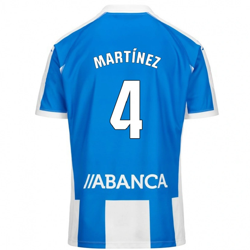 Danxen Kid Pablo Martínez #4 Blue White Home Jersey 2024/25 T-Shirt