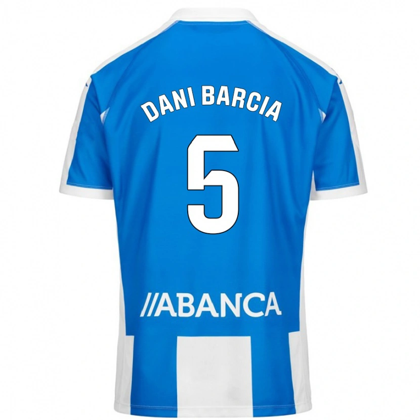 Danxen Kid Dani Barcia #5 Blue White Home Jersey 2024/25 T-Shirt