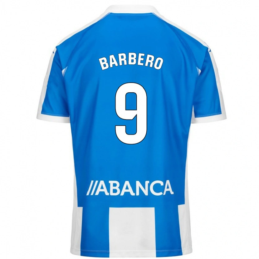 Danxen Kid Iván Barbero #9 Blue White Home Jersey 2024/25 T-Shirt