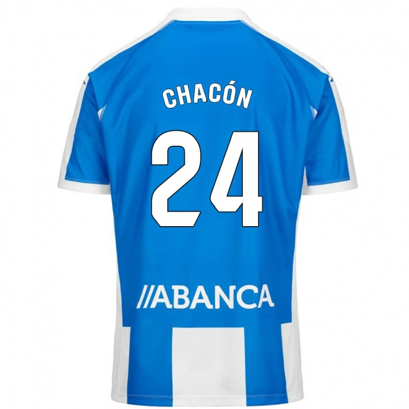 Danxen Kid Luis Chacón #24 Blue White Home Jersey 2024/25 T-Shirt