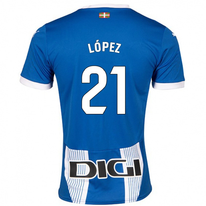 Danxen Kid Juanma López #21 Blue Home Jersey 2024/25 T-Shirt