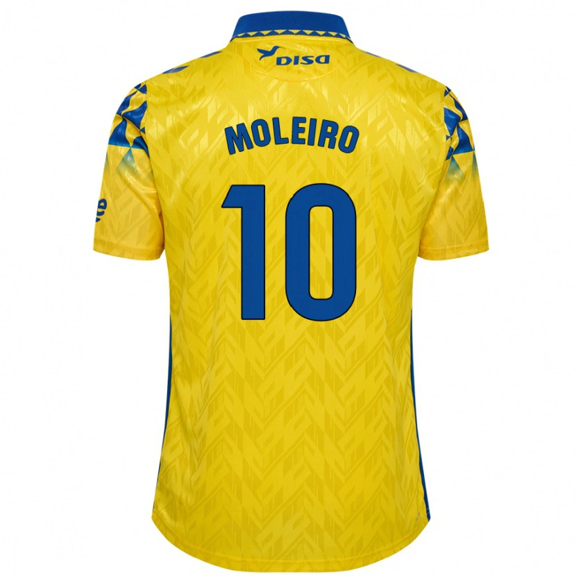 Danxen Kid Alberto Moleiro #10 Yellow Blue Home Jersey 2024/25 T-Shirt