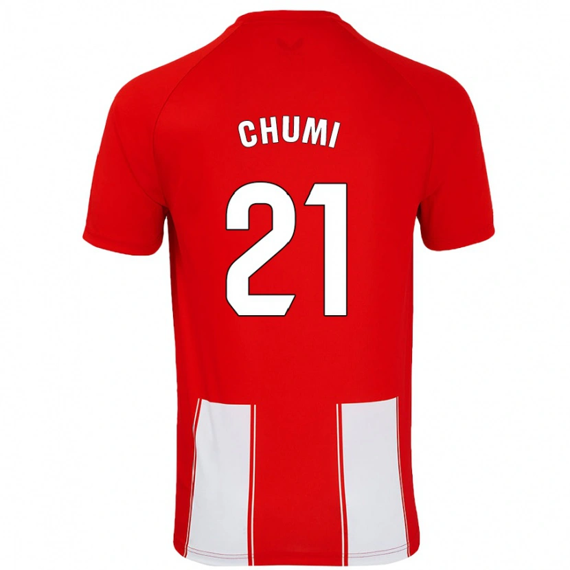 Danxen Kid Chumi #21 Red White Home Jersey 2024/25 T-Shirt