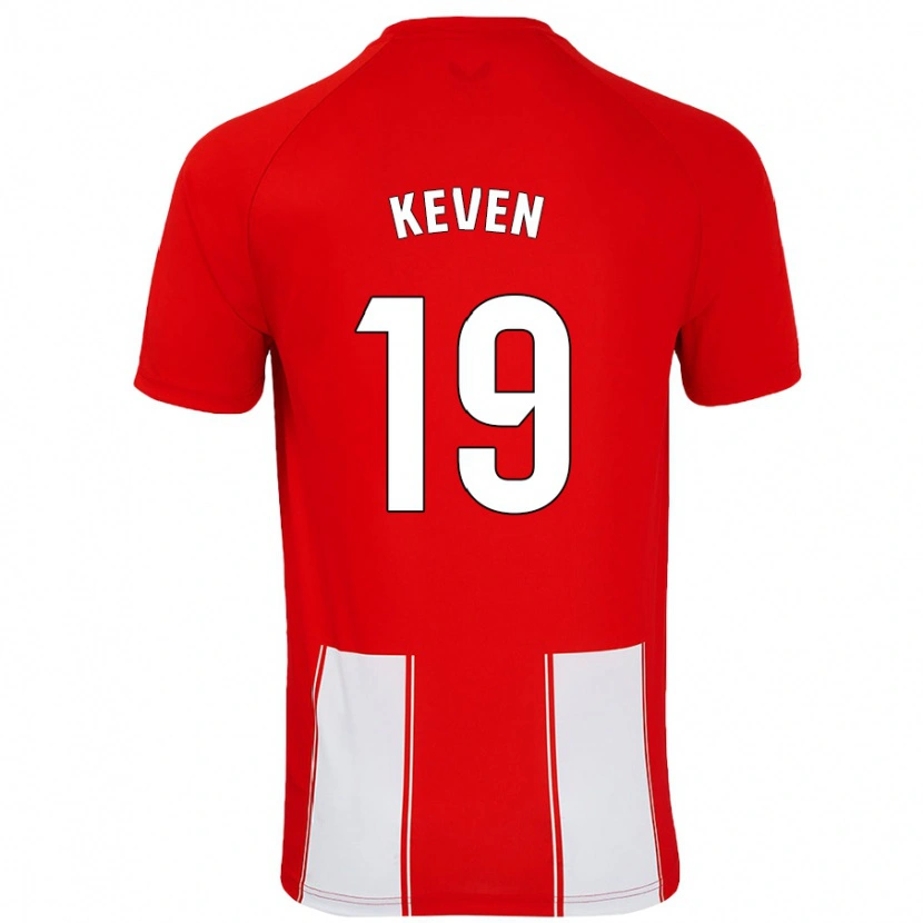 Danxen Kid Keven #19 Red White Home Jersey 2024/25 T-Shirt