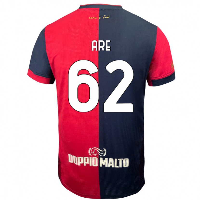 Danxen Kid Emmanuele Are #62 Red Darker Blue Home Jersey 2024/25 T-Shirt