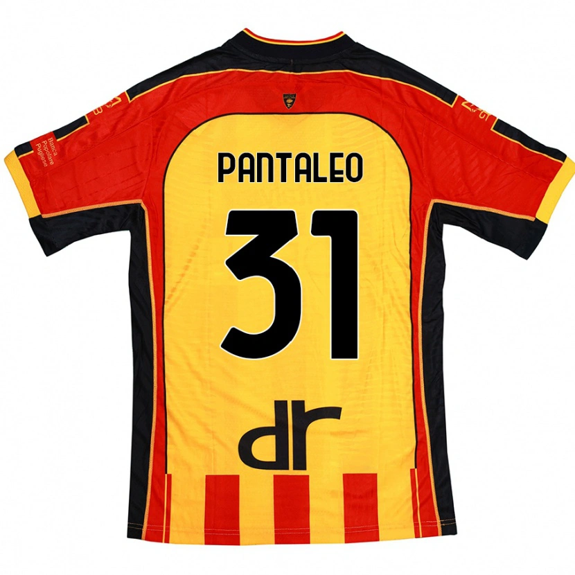 Danxen Kid Dario Pantaleo #31 Yellow Red Home Jersey 2024/25 T-Shirt