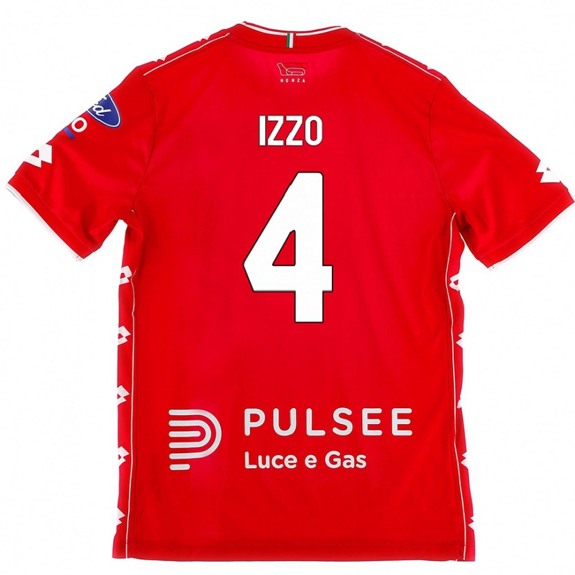 Danxen Kid Armando Izzo #4 Red White Home Jersey 2024/25 T-Shirt