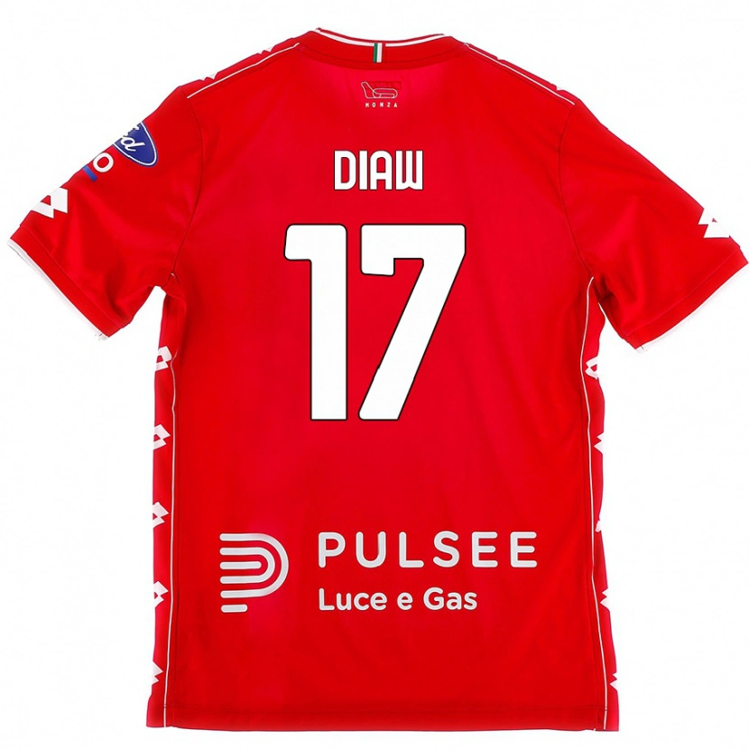 Danxen Kid Davide Diaw #17 Red White Home Jersey 2024/25 T-Shirt
