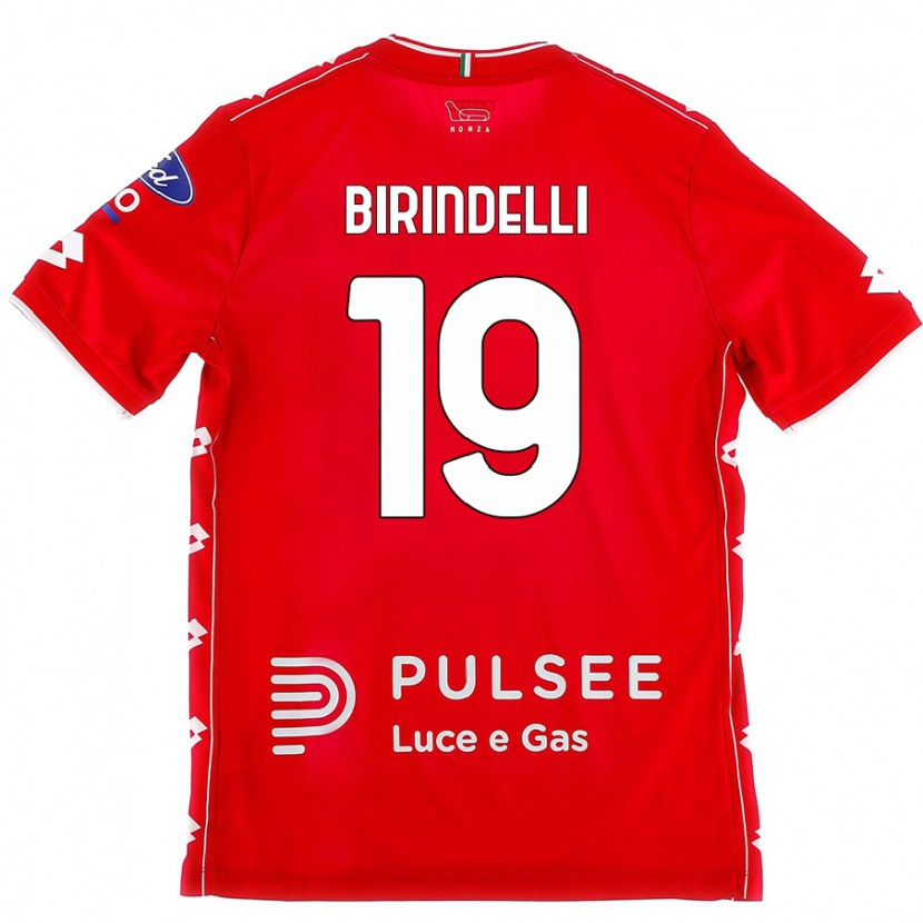 Danxen Kid Samuele Birindelli #19 Red White Home Jersey 2024/25 T-Shirt