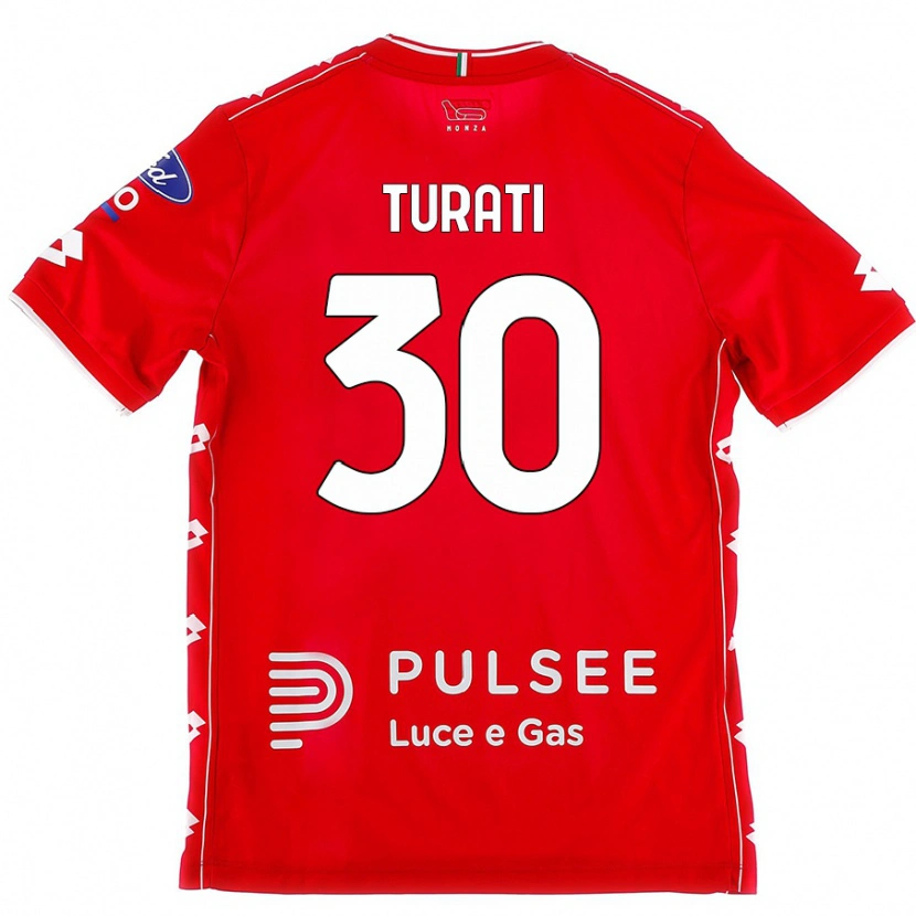 Danxen Kid Stefano Turati #30 Red White Home Jersey 2024/25 T-Shirt
