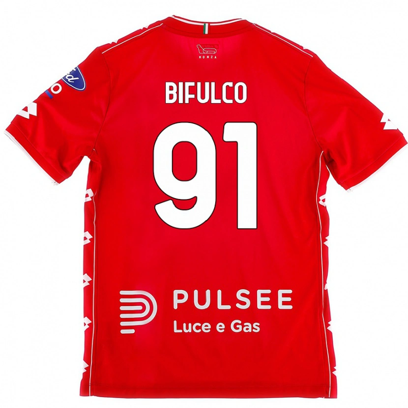 Danxen Kid Davide Bifulco #91 Red White Home Jersey 2024/25 T-Shirt