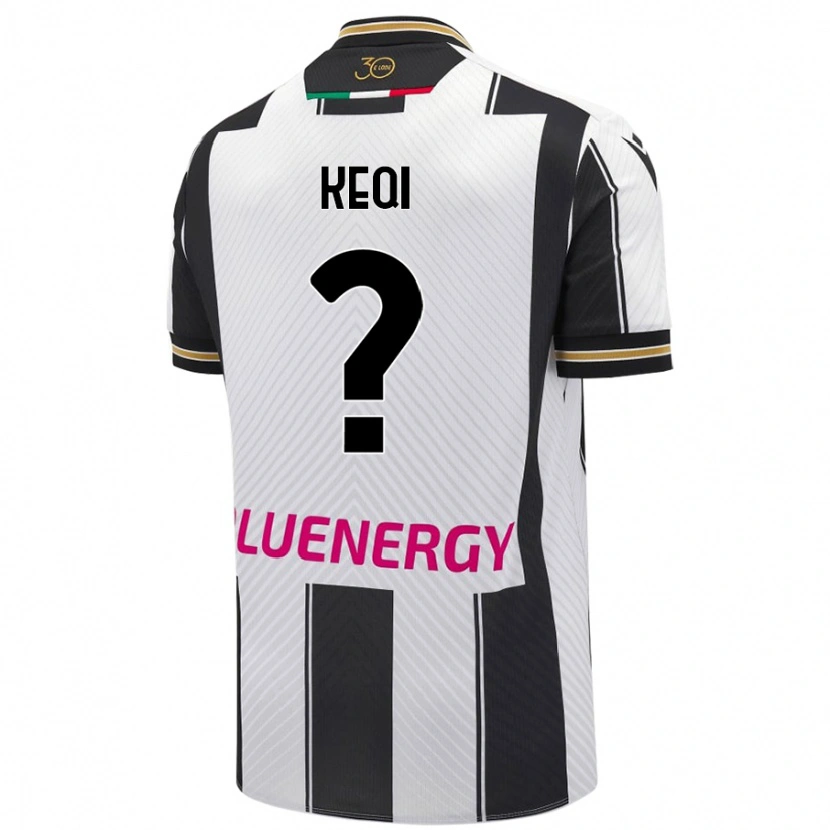Danxen Kid Andrea Keqi #0 White Black Home Jersey 2024/25 T-Shirt