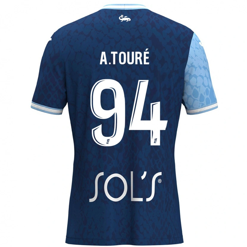 Danxen Kid Abdoulaye Touré #94 Sky Blue Dark Blue Home Jersey 2024/25 T-Shirt