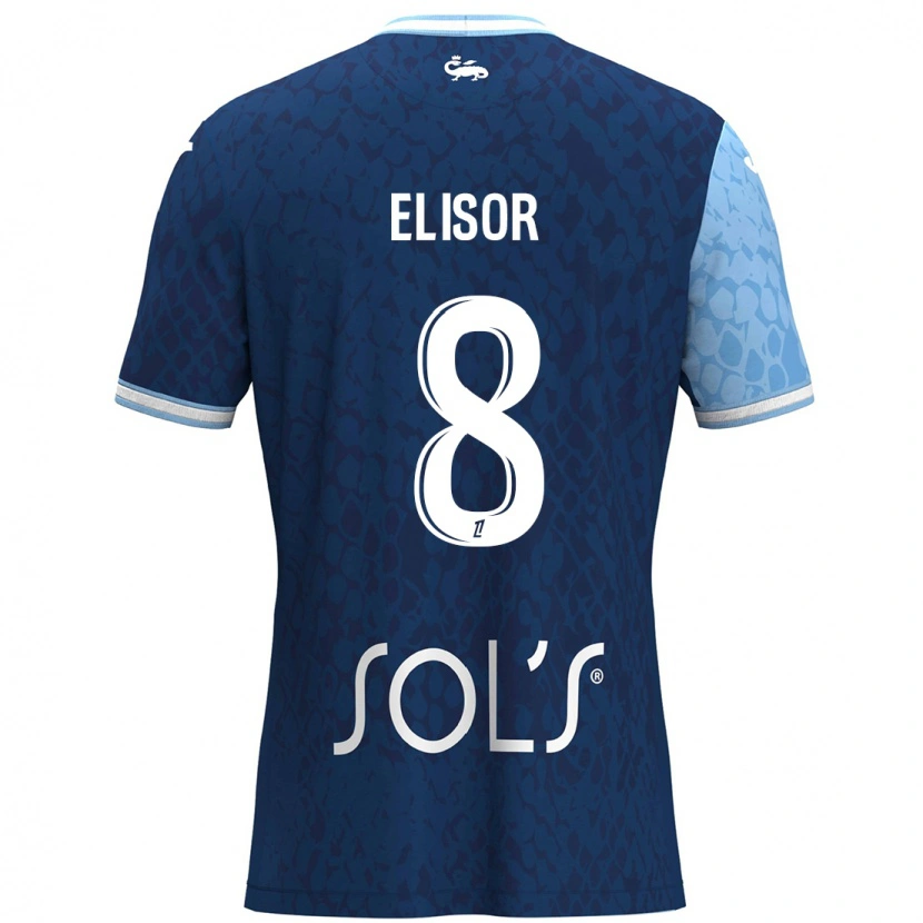 Danxen Kid Salomé Elisor #8 Sky Blue Dark Blue Home Jersey 2024/25 T-Shirt