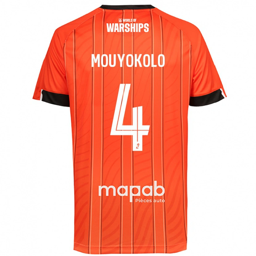 Danxen Kid Loris Mouyokolo #4 Orange Home Jersey 2024/25 T-Shirt