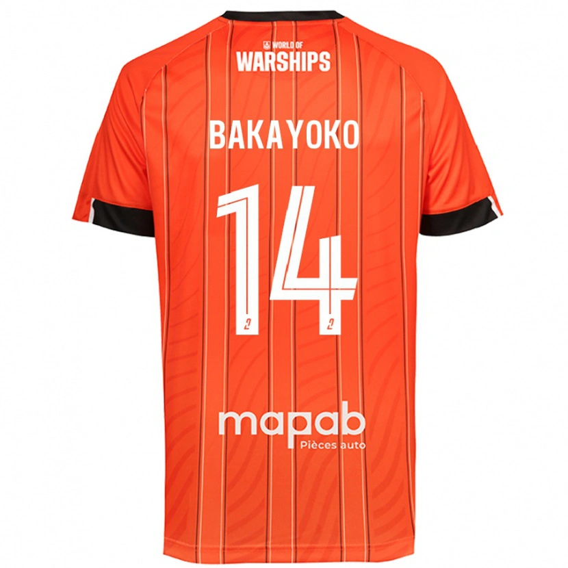 Danxen Kid Tiemoué Bakayoko #14 Orange Home Jersey 2024/25 T-Shirt