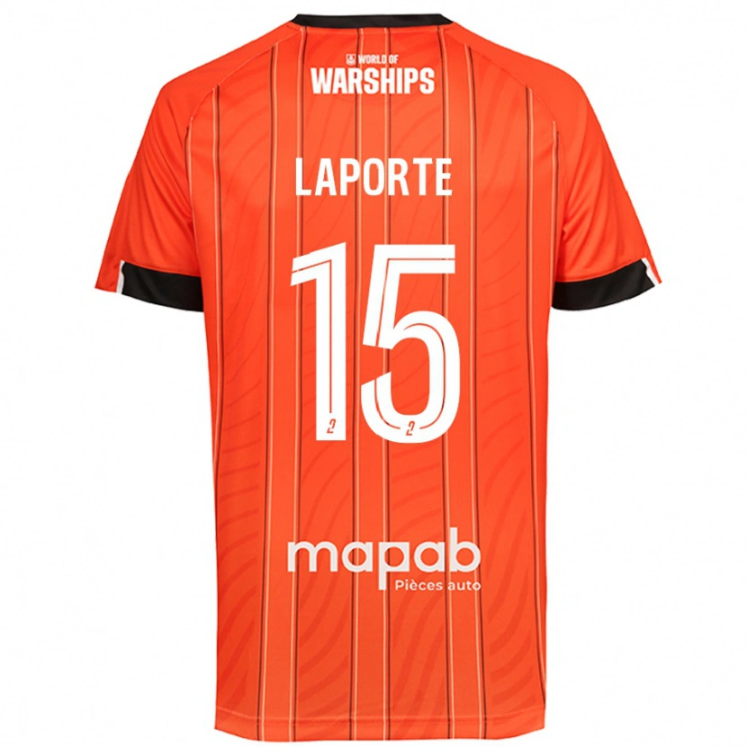 Danxen Kid Julien Laporte #15 Orange Home Jersey 2024/25 T-Shirt