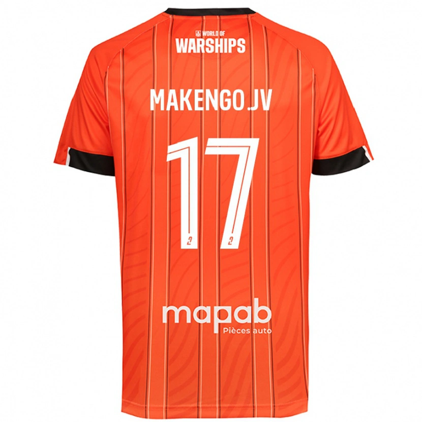 Danxen Kid Jean-Victor Makengo #17 Orange Home Jersey 2024/25 T-Shirt