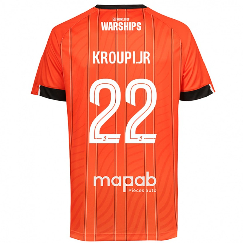 Danxen Kid Eli Junior Kroupi #22 Orange Home Jersey 2024/25 T-Shirt