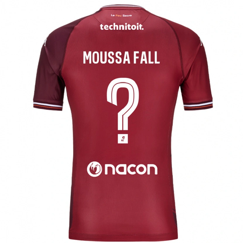 Danxen Kid Pape Moussa Fall #0 Red Granata Home Jersey 2024/25 T-Shirt