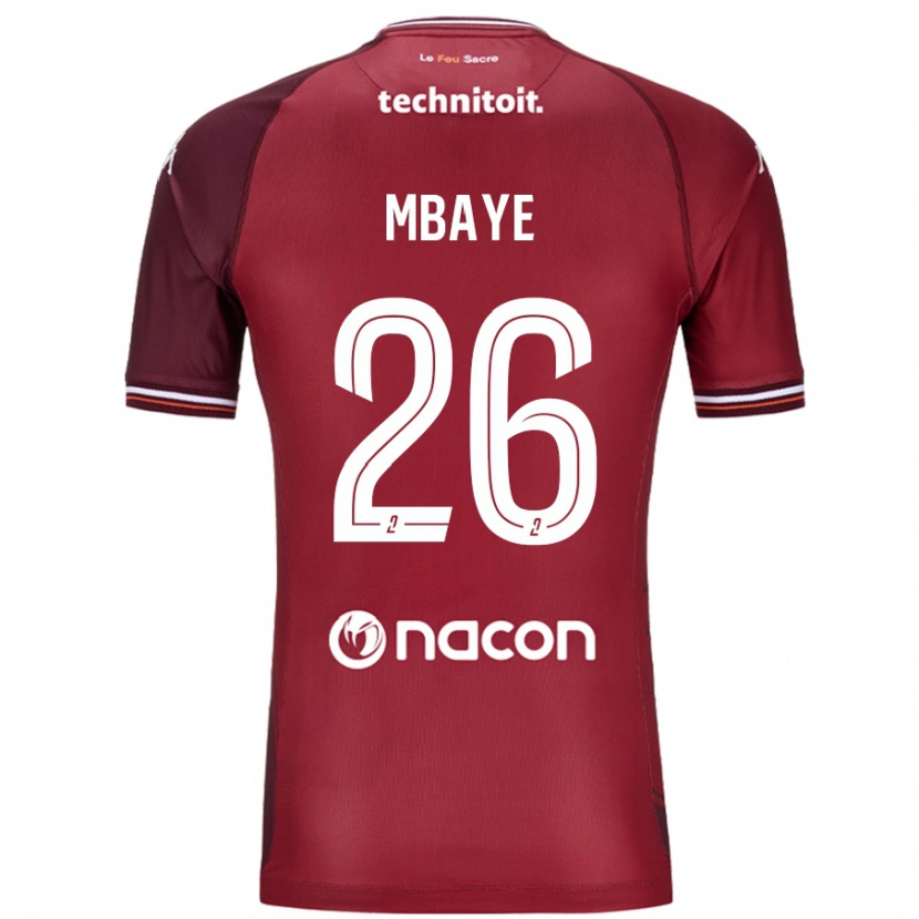 Danxen Kid Malick Mbaye #26 Red Granata Home Jersey 2024/25 T-Shirt