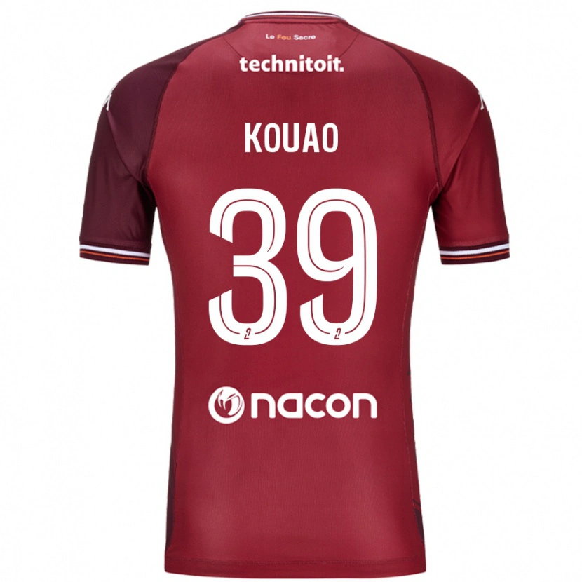 Danxen Kid Koffi Kouao #39 Red Granata Home Jersey 2024/25 T-Shirt