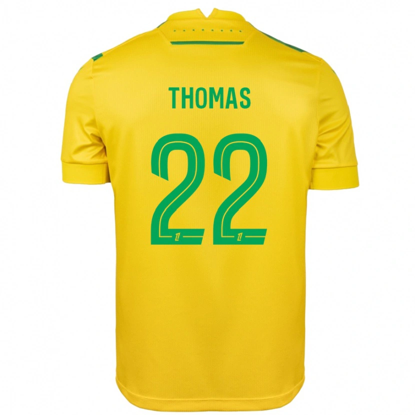 Danxen Kid Sorba Thomas #22 Yellow Green Home Jersey 2024/25 T-Shirt