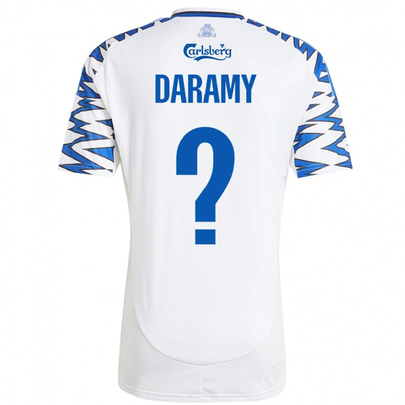 Danxen Kid Abdul Daramy #0 White Sky Blue Home Jersey 2024/25 T-Shirt