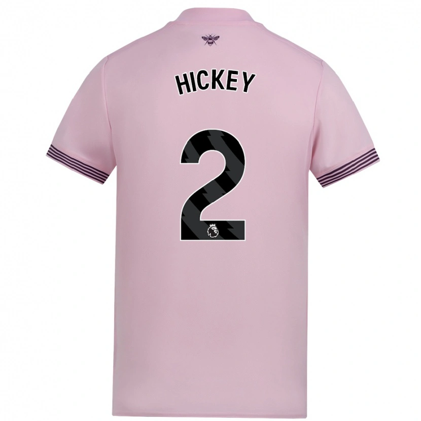 Danxen Kid Aaron Hickey #2 Pink Away Jersey 2024/25 T-Shirt