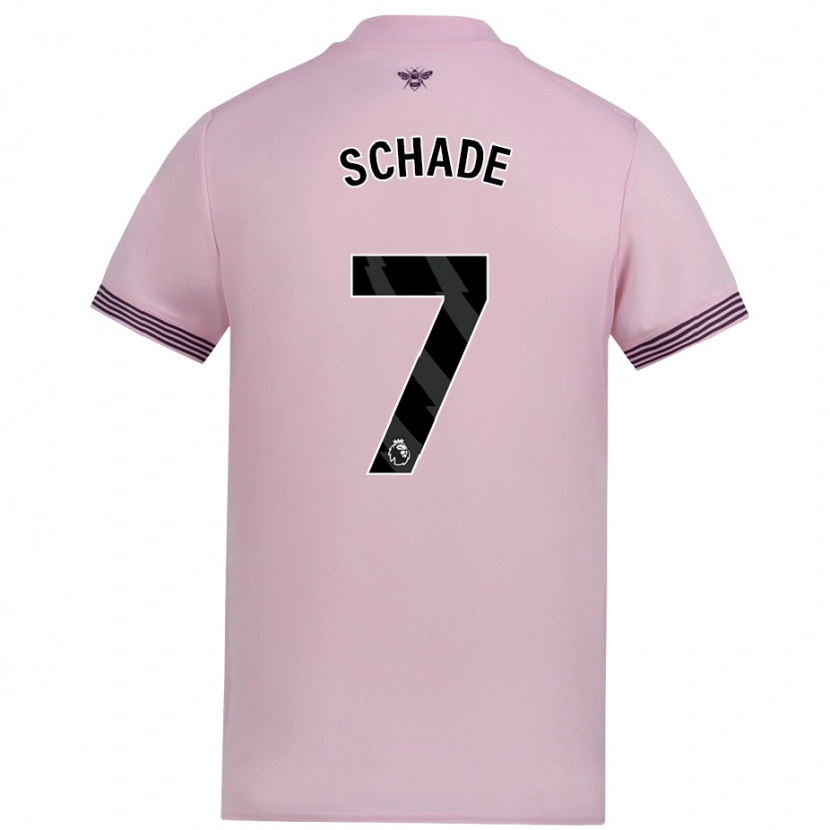 Danxen Kid Kevin Schade #7 Pink Away Jersey 2024/25 T-Shirt