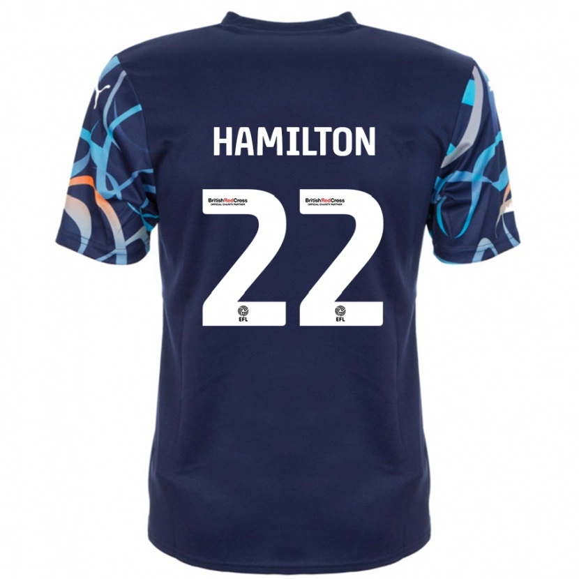 Danxen Kid Cj Hamilton #22 Navy Blue Away Jersey 2024/25 T-Shirt