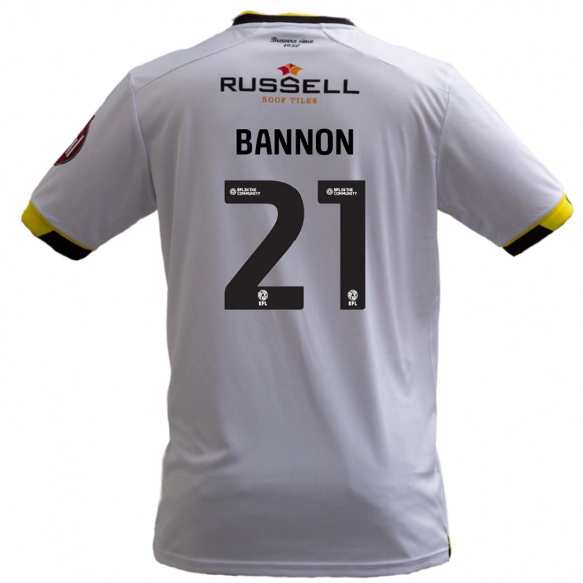 Danxen Kid Alex Bannon #21 White Away Jersey 2024/25 T-Shirt