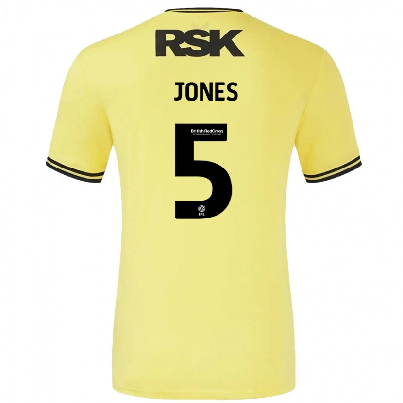 Danxen Kid Lloyd Jones #5 Yellow Black Away Jersey 2024/25 T-Shirt