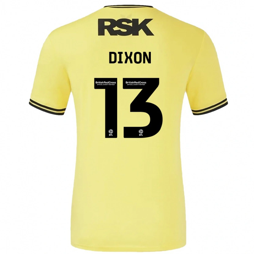 Danxen Kid Kaheim Dixon #13 Yellow Black Away Jersey 2024/25 T-Shirt